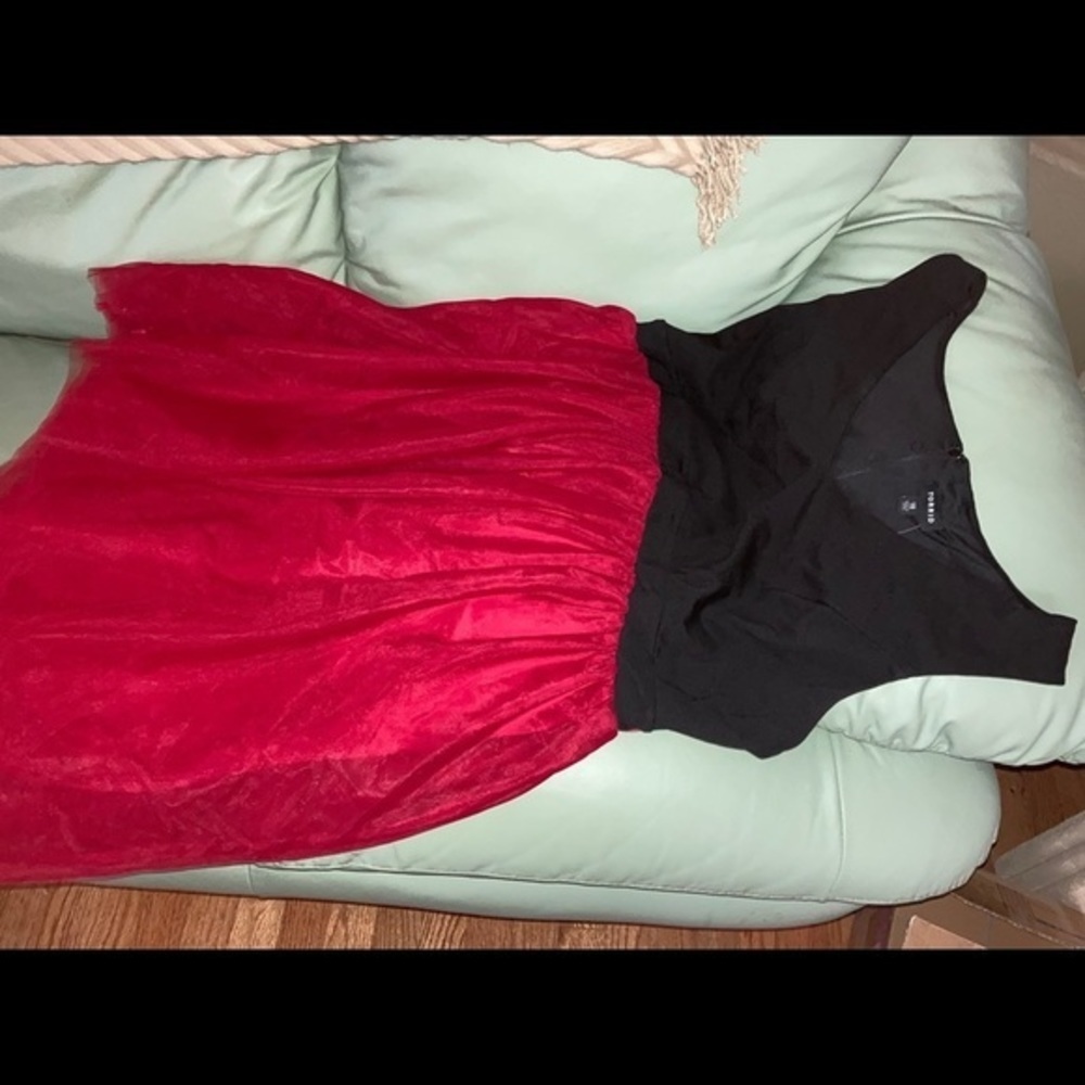 Torrid Red Tulle Skirt Party Dress